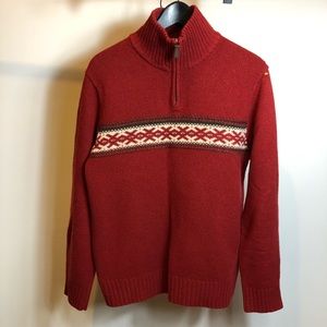 J.Crew men’s long sleeve 3/4 zip sweater